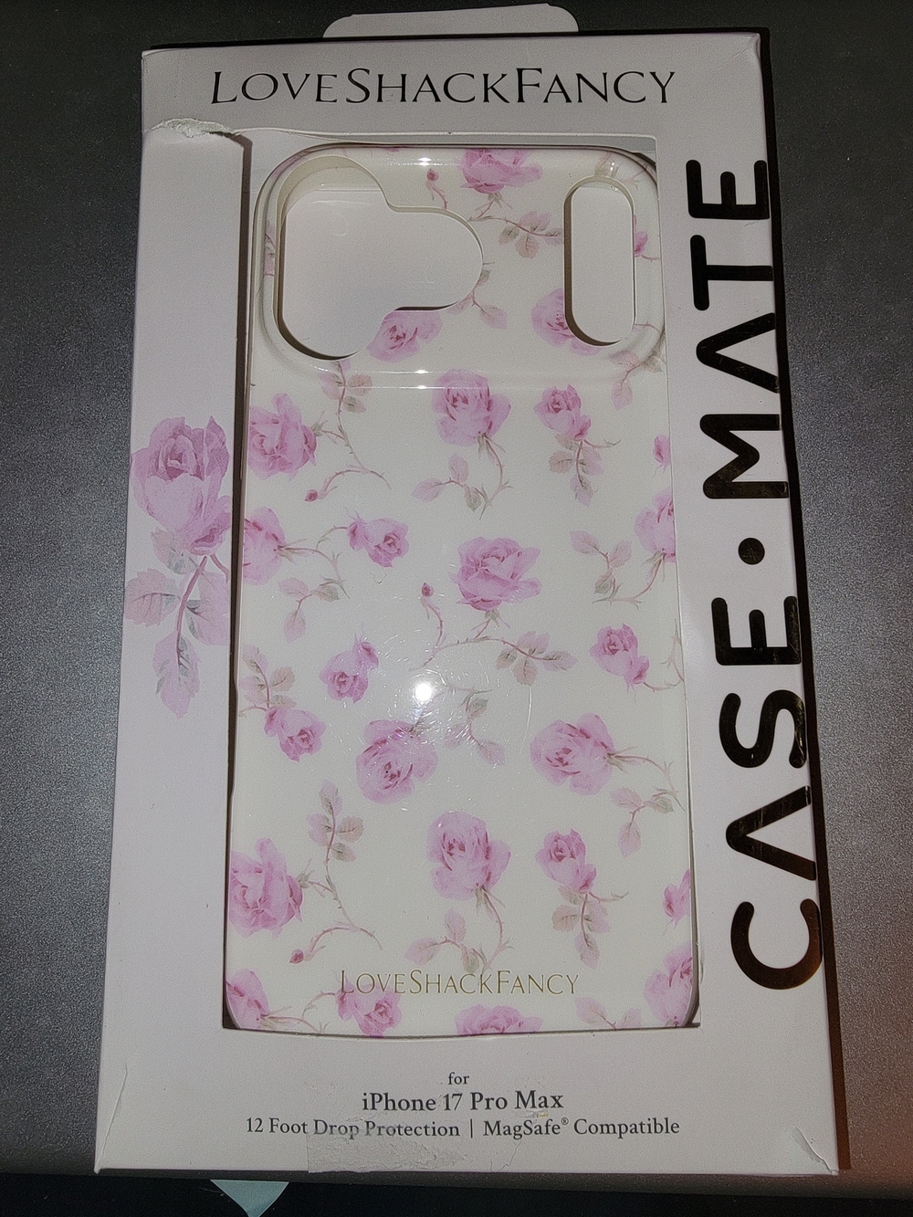 LoveShackFancy Pink Floral iPhone 17 Pro Max Case-Mate Case